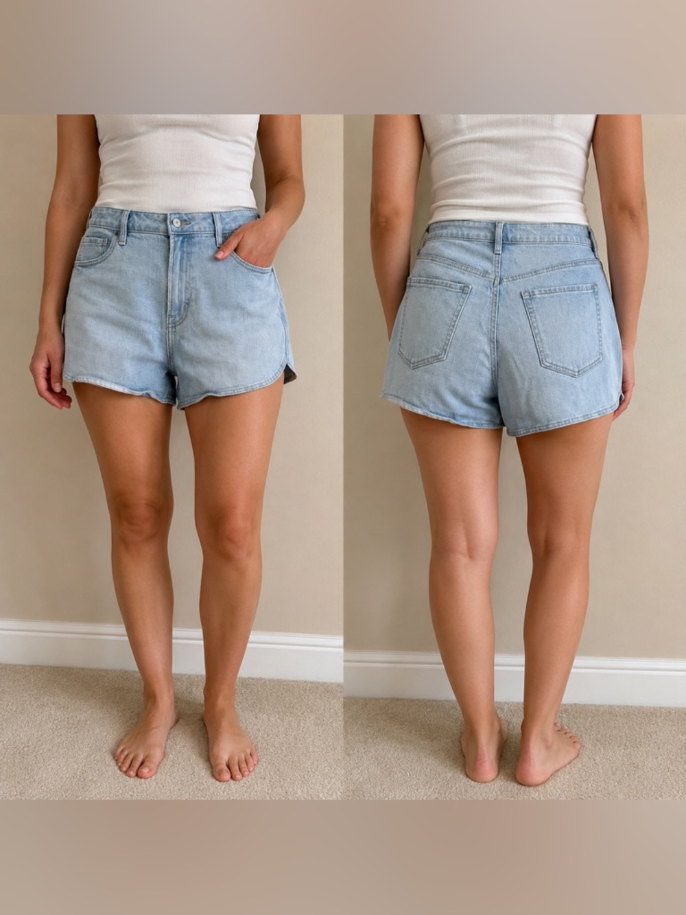 Old Navy Light Wash Denim Short Shorts